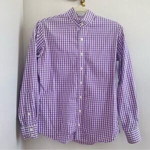 The Tailored Sportsman | Purple Check Button-Up‎ Shirt, 8/36